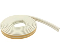 Резиновый самоклеящийся уплотнитель для окон и дверей SV-FORUM профиль D белый - 6м УРCБ D 6