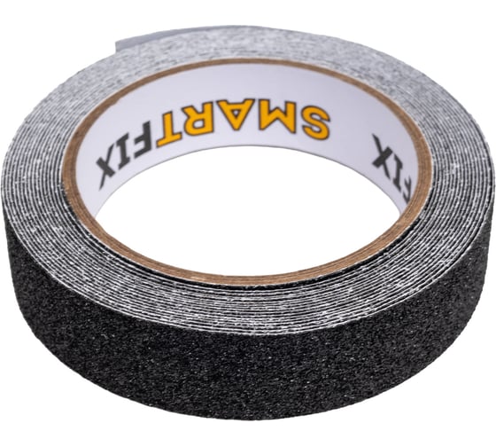 Лента клейкая противоскользящая Smart Fix SmartFix ANTI-SLIP, 25 мм*5 м, чёрная 135606