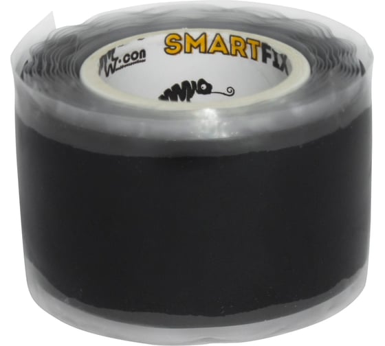 Лента силиконовая гидроизоляционная Smart Fix W-con SmartFix HYDRO 2,5*300 см, черная 120843