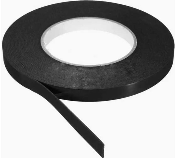 Клейкая лента A1 А1 DOUBLE SIDE ACRYLIC TAPE акриловая, двусторонняя, черная, 9 мм, 5 м A-DST-0509