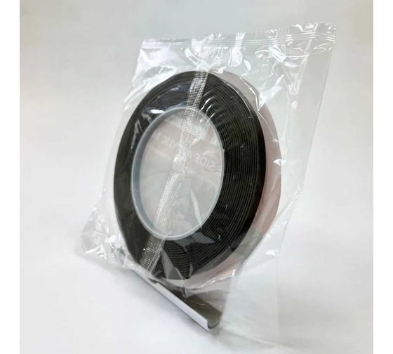 Клейкая лента A1 А1 DOUBLE SIDE ACRYLIC TAPE акриловая, двусторонняя, черная, 6 мм, 5 м A-DST-0506