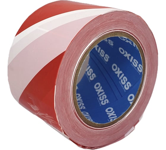 Сигнальная лента для ограждения Oxiss 75/200 бело-красная 4630025427108