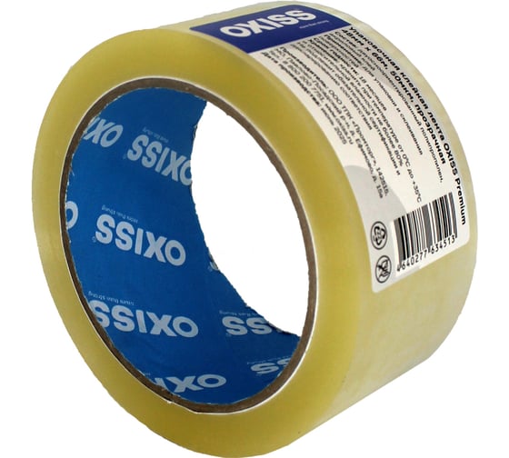 Упаковочная клейкая лента Oxiss 48/66/50, прозрачная 4630025428952 1
