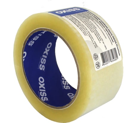 Упаковочная клейкая лента Oxiss Premium 48мм х 100м, 40мкм, прозрачная 4640277634681