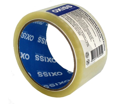 Упаковочная клейкая лента Oxiss Premium 48мм х 50м, 45мкм, прозрачная 4640277634629