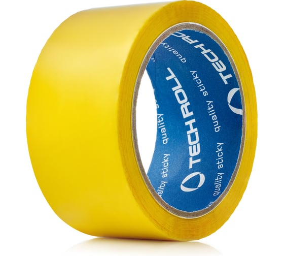 Клейкая лента TECHROLL 48 мм x 60 м x 45 мкм жёлтый И_Ш_049153285014