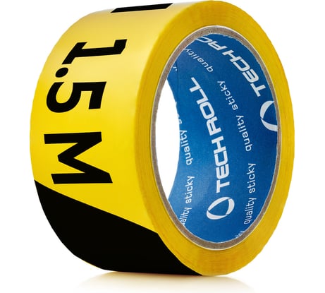 Клейкая лента Дистанция 1,5 м TECHROLL 48 мм х 36 м 469154285014_ Дистанция 1,5м П/Ш _ 1