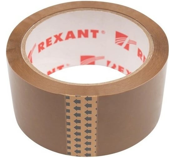 Упаковочная клейкая лента REXANT 48 мм х 50 мкм, коричневый, 6 рулонов по 66 м 09-4212