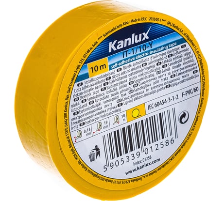 Изолента Kanlux IT-1 10М Y/ 1258