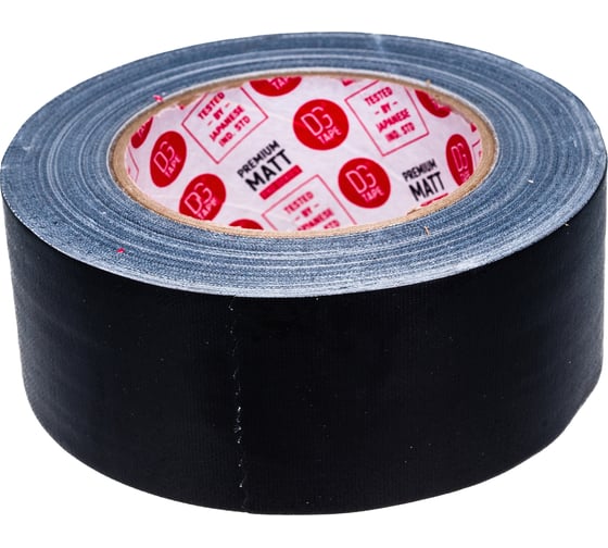 Клейкая лента DGTAPE MATT - Гаффа тейп 50мм/25м - Черный MATT50050/25/B