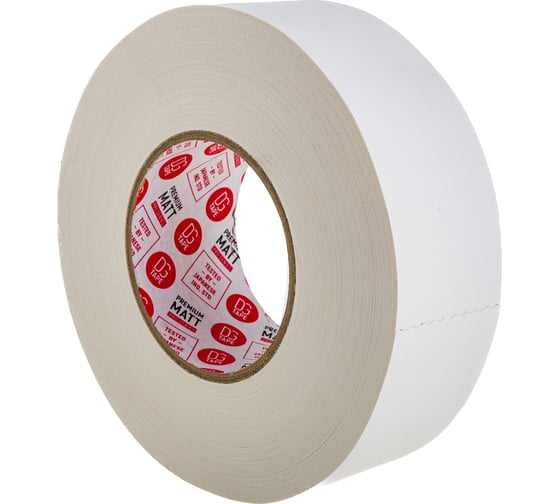 Клейкая лента DGTAPE MATT - Гаффа тейп 50мм/50м - Белый MATT50050/50/W