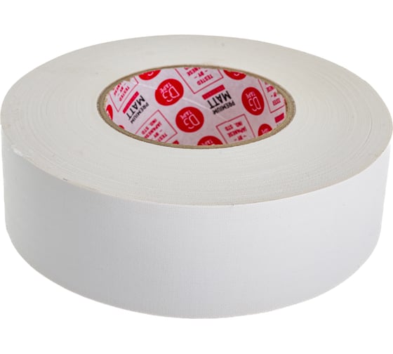 Клейкая лента DGTAPE MATT - Гаффа тейп 50мм/50м - Белый MATT50050/50/W