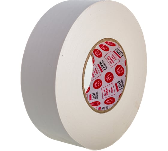 Клейкая лента DGTAPE MATT - Гаффа тейп 50мм/50м - Белый MATT50050/50/W