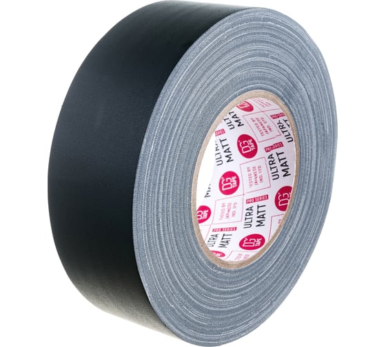 Клейкая лента DGTAPE ultraMATT - Гаффа тейп 50мм/50м - Черный UM50/50/B