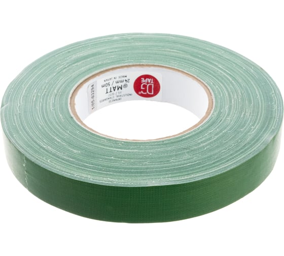Клейкая лента DGTAPE MATT - Гаффа тейп 25мм/50м - Зеленый MATT50025/50/GR