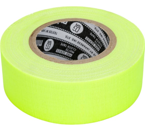 Клейкая лента DGTAPE TrueGaff - Гаффа тейп 25мм/9м - Желтый TrueGAFF25/9/FL-Y