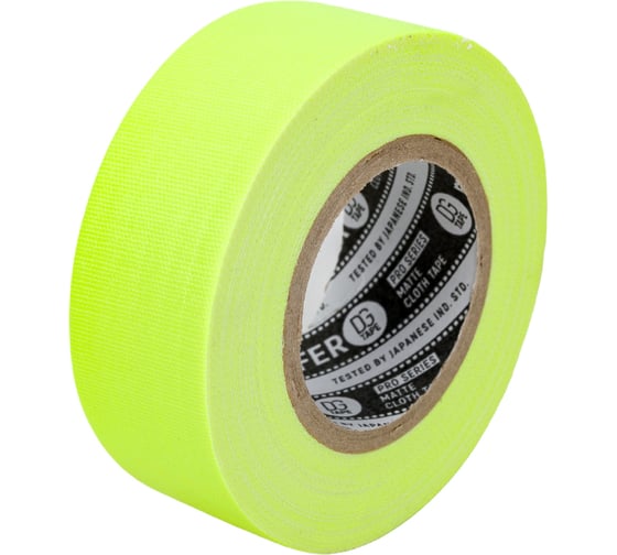 Клейкая лента DGTAPE TrueGaff - Гаффа тейп 25мм/9м - Желтый TrueGAFF25/9/FL-Y