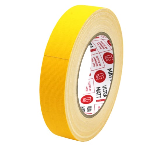 Клейкая лента DGTAPE ultraMATT - Гаффа тейп 25мм/25м - Темно-Желтый UM25/25/DY 1
