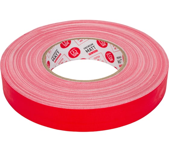 Клейкая лента DGTAPE MATT - Гаффа тейп 25мм/50м - Красный MATT50025/50/R 1