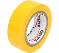 Изолента BEOROL ПВХ, 19 мм, 10 м, желтая 245320