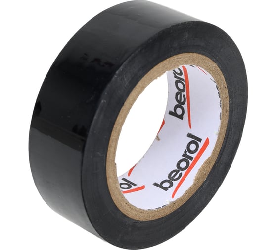 Изолента BEOROL ПВХ, 19 мм, 10 м, черная 245317