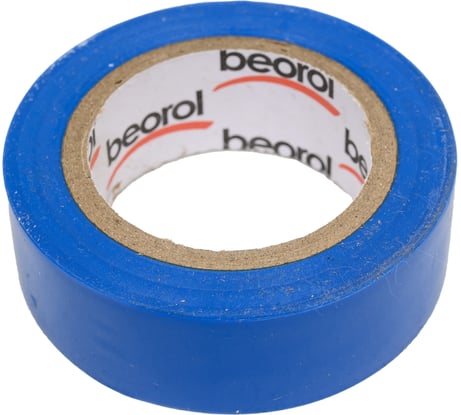 Изолента BEOROL ПВХ, 19 мм, 10 м, синяя 245319