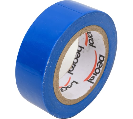 Изолента BEOROL ПВХ, 19 мм, 10 м, синяя 245319
