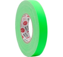 Клейкая лента DGTAPE ultraMATT - Гаффа тейп 25мм/50м - Зеленый (светится в ультрафиолете) UMF25/50/G