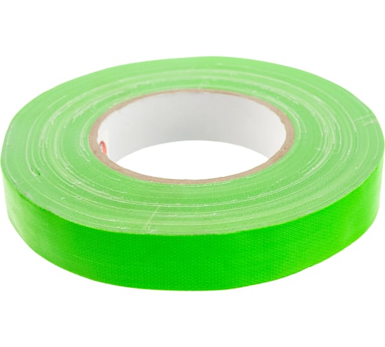 Клейкая лента DGTAPE ultraMATT - Гаффа тейп 25мм/50м - Зеленый (светится в ультрафиолете) UMF25/50/G