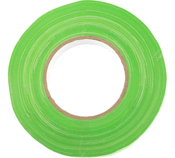 Клейкая лента DGTAPE ultraMATT - Гаффа тейп 25мм/50м - Зеленый (светится в ультрафиолете) UMF25/50/G