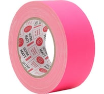 Клейкая лента DGTAPE ultraMATT - Гаффа тейп 50мм/25м - Розовый (светится в ультрафиолете) UMF50/25/P