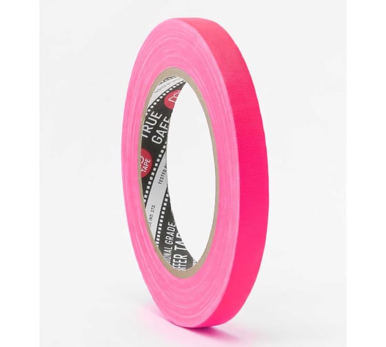 Клейкая лента DGTAPE TrueGaff - Гаффа тейп 12мм/25м - Розовый TrueGAFF12/25/FL-P