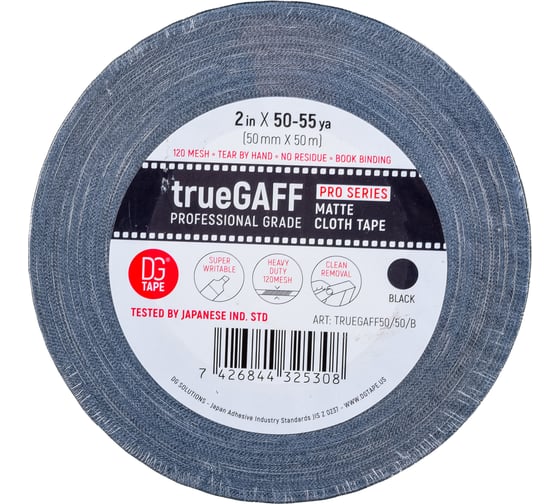 Клейкая лента DGTAPE TrueGaff - Гаффа тейп 50мм/50м - Черный TrueGAFF50/50/B