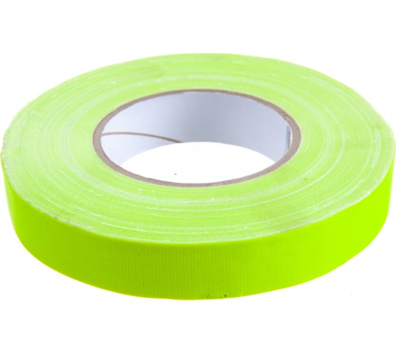 Клейкая лента DGTAPE ultraMATT - Гаффа тейп 25мм/50м - Желтый (светится в ультрафиолете) UMF25/50/Y