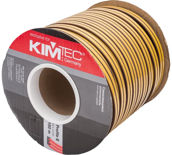 Уплотнитель KIM TEC E-150 коричневый 4х9 мм 585936 1