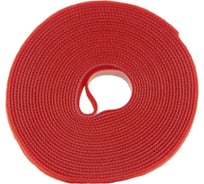 Лента-липучка многоразовая Retic 14,5 мм 5 м, красная WASN-14.5x5-RD