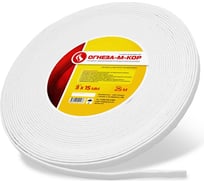 Негорючий уплотнитель Огнеза М-КОР 3х15 мм, рулон 25 пог.м. 106719