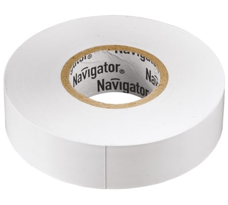 Изолента Navigator NIT-B15-10/WH белая 71228