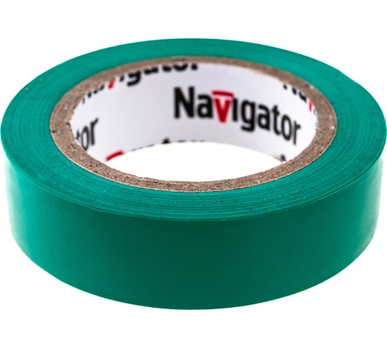 Изолента Navigator NIT-B15-10/G зеленая 71232 1