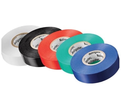 Изолента Navigator NIT-B15-10/S 5 цветов, 5 шт/набор 61313
