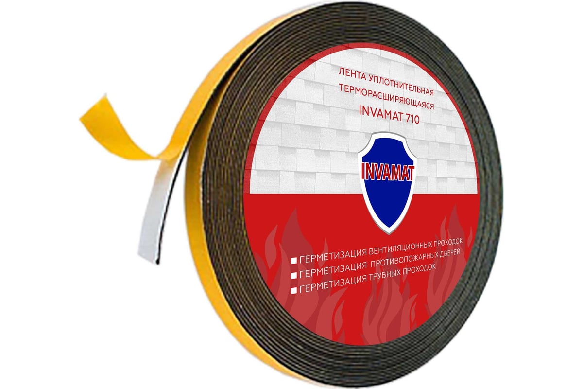 Терморасширяющаяся уплотнительная лента INVAMAT 710 2x15 мм 1043 ...
