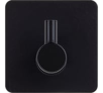 Крючки самоклеящиеся универсальные LAIMA Home, 4,5x4,5 см, сталь, черные, 4 шт. 608786