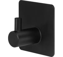 Крючки самоклеящиеся универсальные LAIMA Home, 4,5x4,5 см, сталь, черные, 4 шт. 608786