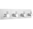 Крючки самоклеящиеся универсальные LAIMA Home, 18x4,5 см, на планке, сталь, серебристые, 4 шт. 608787 8