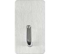 Крючки самоклеящиеся универсальные LAIMA Home, 2,5x4,5 см, сталь, серебристые, 4 шт. 608788