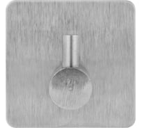 Крючки самоклеящиеся универсальные LAIMA Home, 4,5x4,5 см, сталь, серебристые, 4 шт. 608785