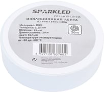 Изоляционная лента SPARKLED белая 0,15мм 19мм 20000мм PIT01-W19-L20-015