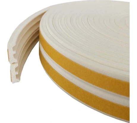 Уплотнитель STARFIX профиль E, белый, 10x4 мм, 6 м SF1010-01