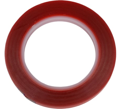 Пеноакриловая двусторонняя лента RoxelPro толщина 1,0 мм, 9ммх5м, прозрачная 512412