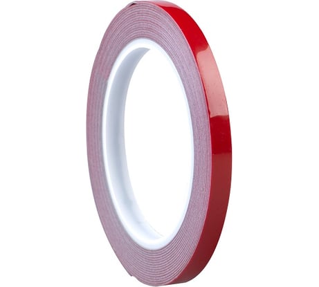 Пеноакриловая двусторонняя лента RoxelPro толщина 0,8 мм, 6ммх5м, серая 512311